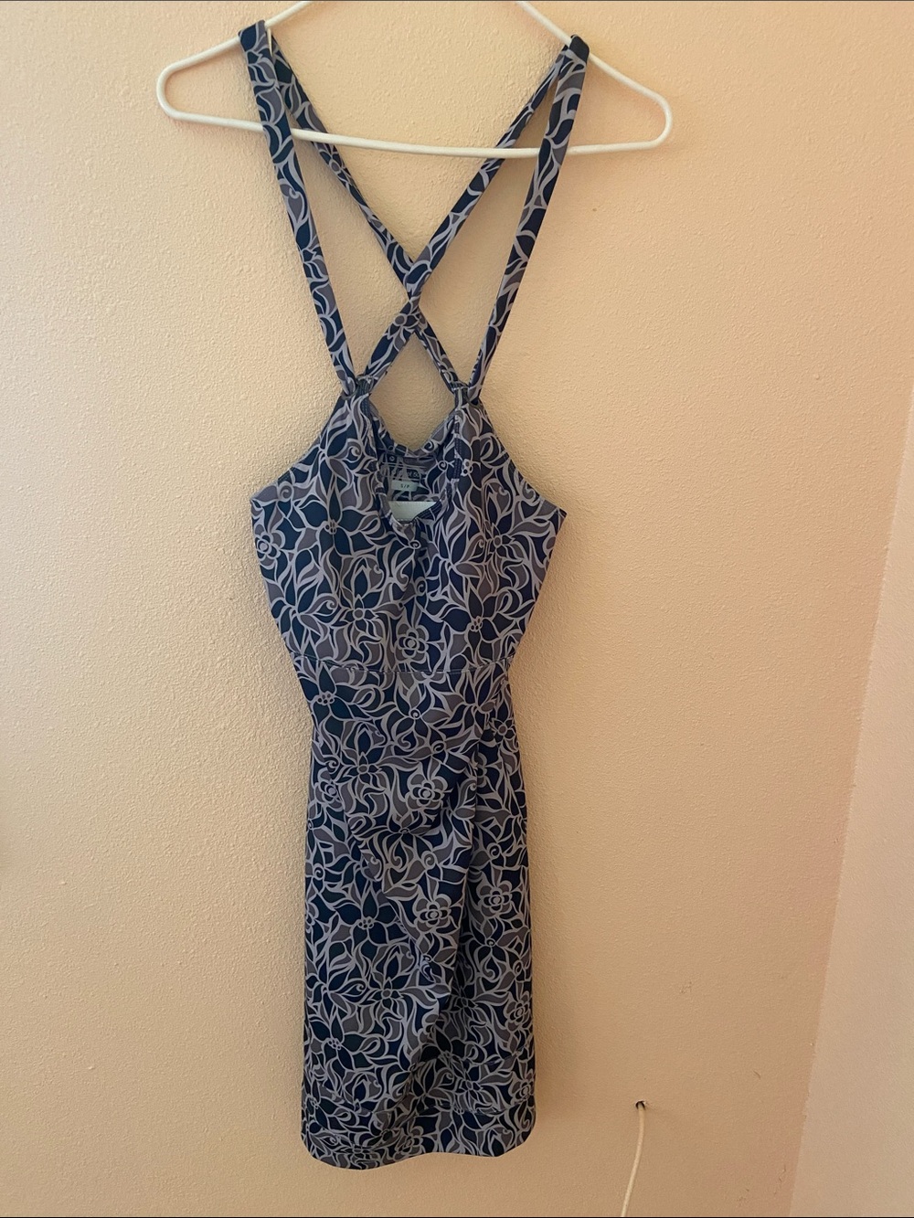 Women’s Merrell Built In Bra Floral Dress UPF 50+ Opti Wick, Size Small